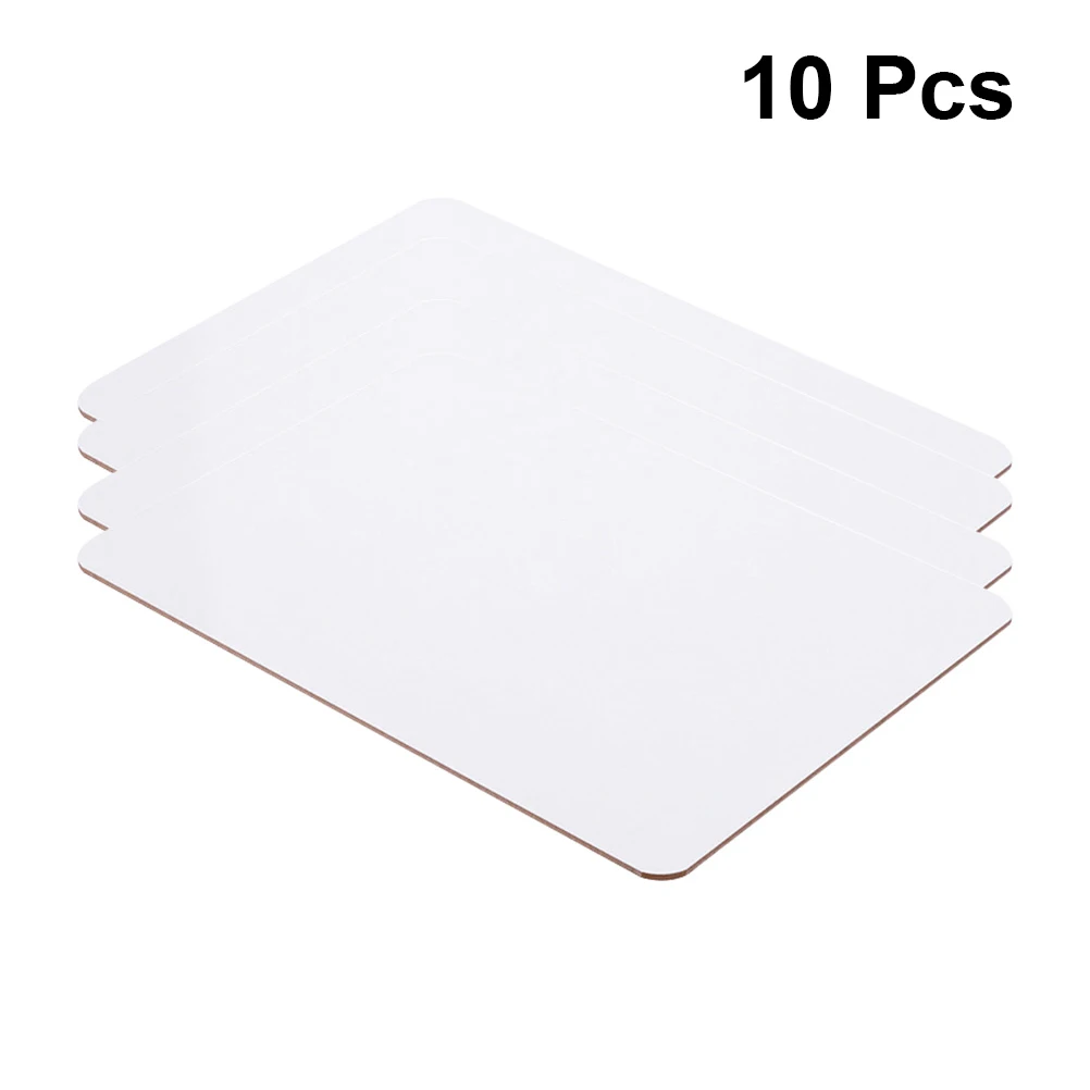

10 pcs A4 Double Sided Dry Erase Lap Board Whiteboards For Classroom Learning Study Writing Boards