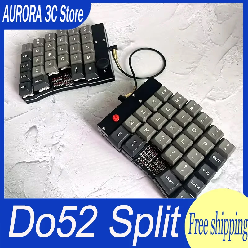 

Do52 Split Keyboard Do52pro Mechanical Keyboard Split Keyboard 40% Diy Mini Red Dot Keyboard Thinkpad Pointing Rod Keyboards Pc