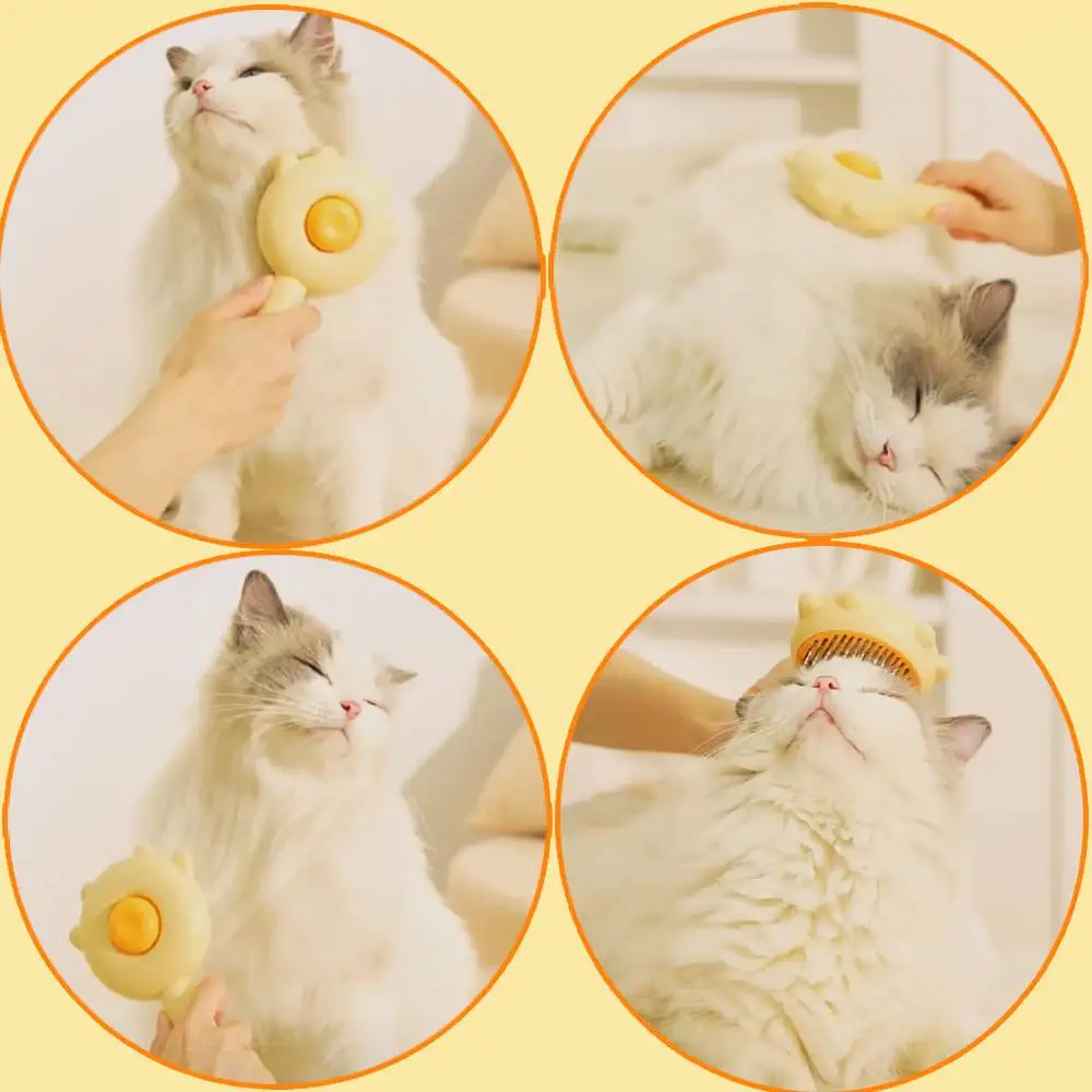 Cat Brush Pet Hair Removal Brush Cat Comb Pet Grooming Brush for Cats Dogs Pets Hair Remover Massages Puppy Kitten Accessories