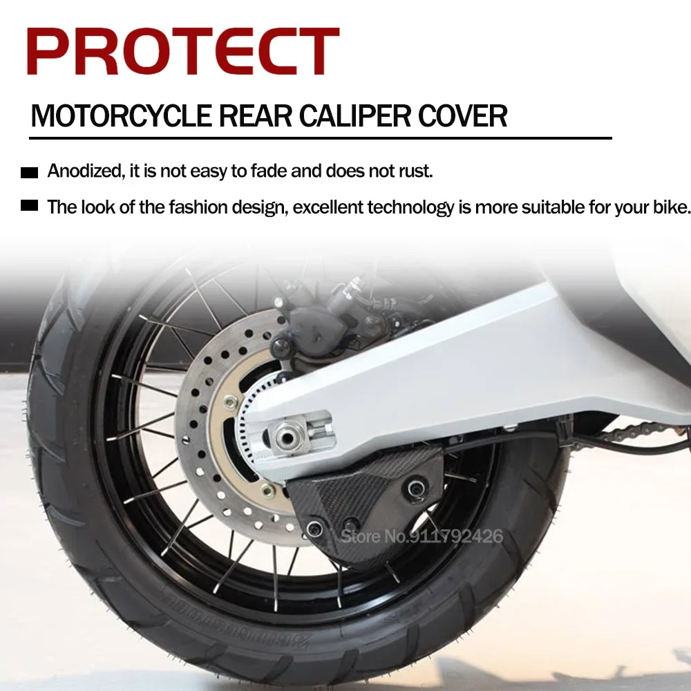 XADV750 دراجة نارية الملحقات لهوندا XADV 750 X-ADV750 الخلفية الفرجار سطح السفينة غطاء الفرامل مضخة حماية ديكور الحرس ألياف الكربون