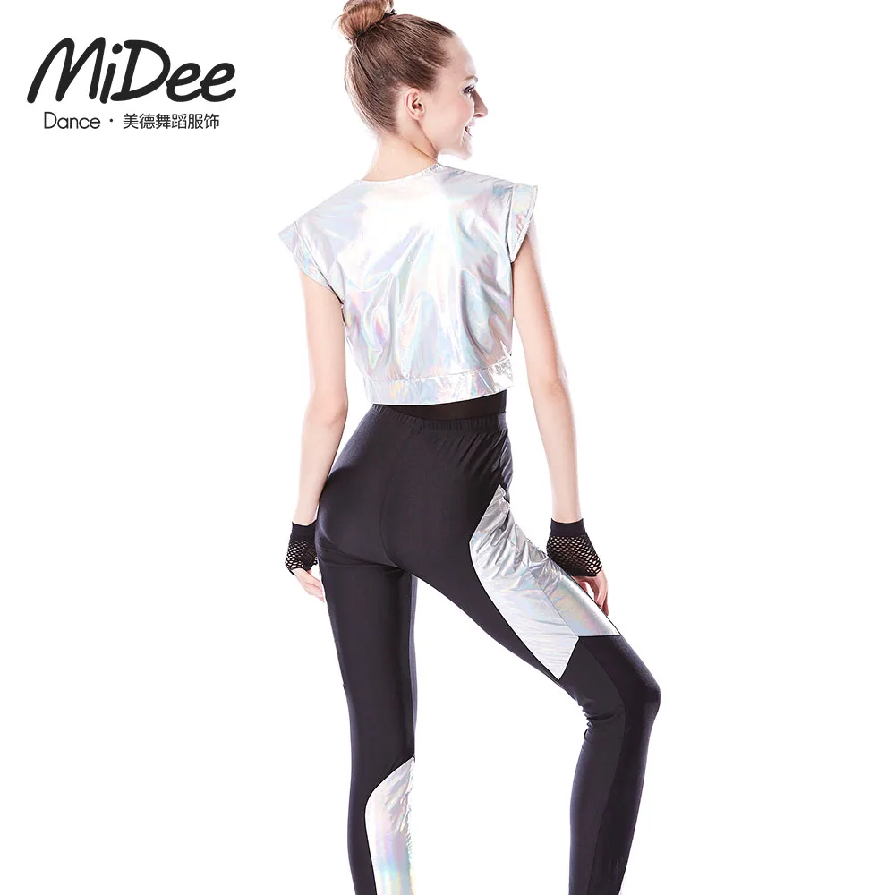 High Quality 3 Piece Performance Outfits MJ Spacesuit Hip Hop Stage Dance Costume Street Dancewear  Danceclothes Women