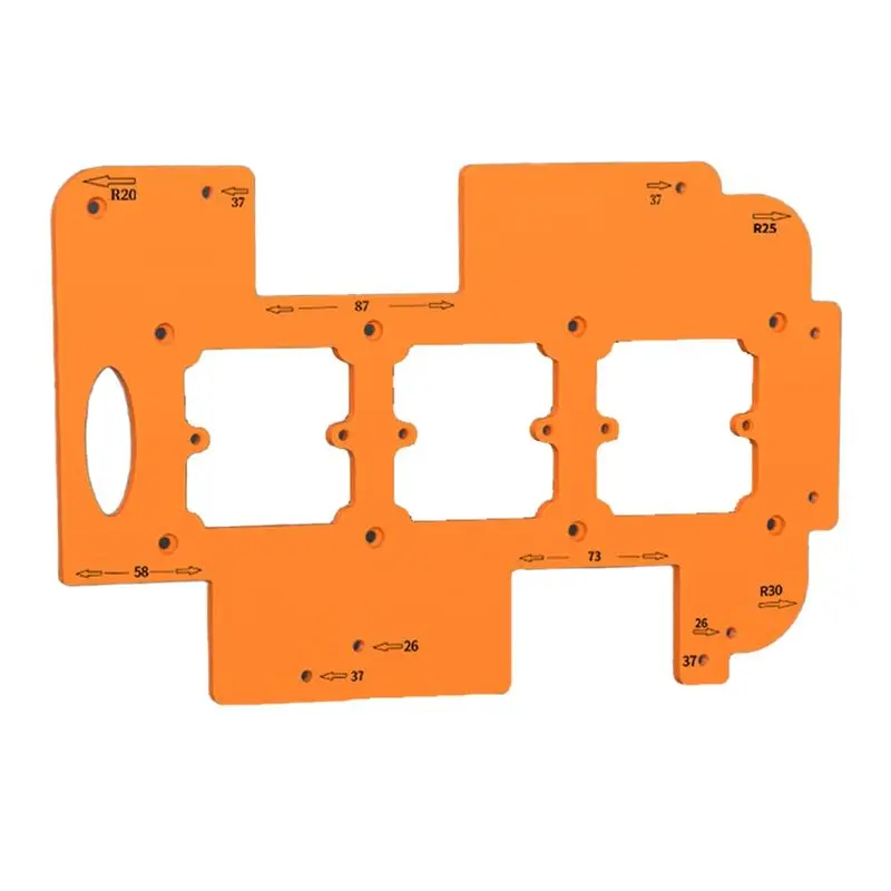 

Шаблон для вырезания радиусных отверстий SEWS-Radius Arc Trimming Template Locator для встроенных шкафов без ручек, для установки выключателей и сверления отверстий