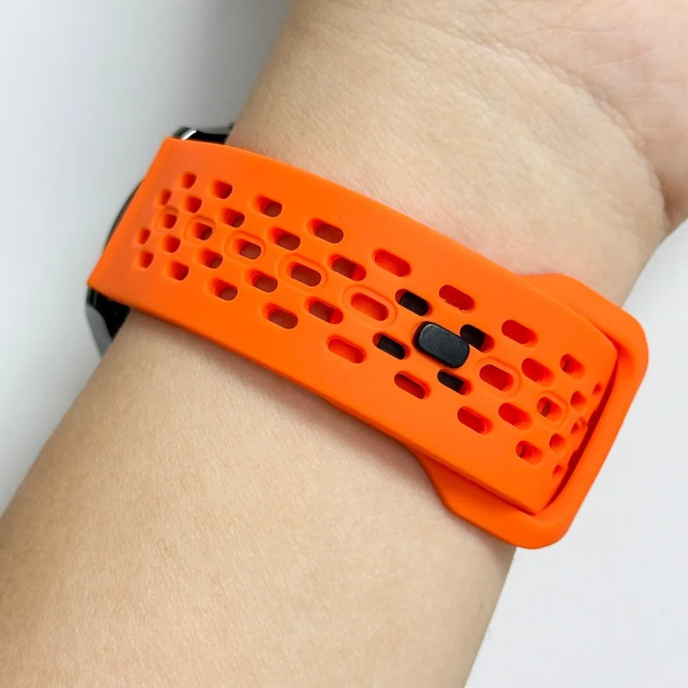 สายซิลิโคนขนาด 18 มม. 20 มม. 22 มม. สำหรับนาฬิกา Garmin Forerunner 265 255 245 255S 265S 245M 645 645M 55 158 165 Music 970 570 42 มม. 47 มม.