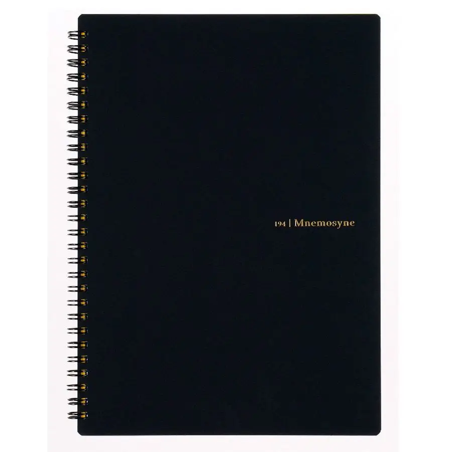 

MNEMOSYNE Notebook 9.92 x 7.05 Inches B5, 7mm ruled 30line, 80 Sheets N194A, Black