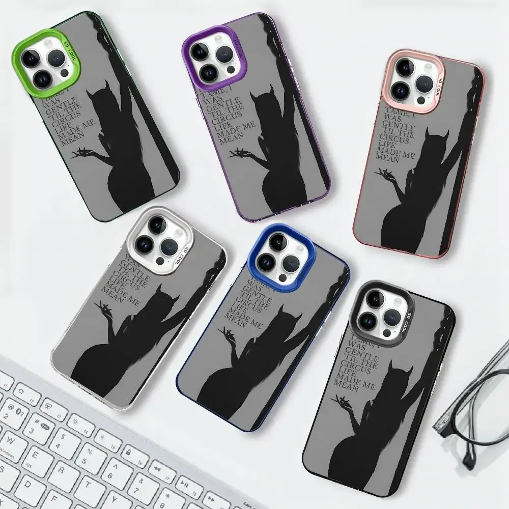 1 قطعة قسم الشعراء المستذن كلمات الموضة IMD اللون الفضي شل آيفون 17 الهواء 16 15 14 13 12 11 زائد برو ماكس زائد