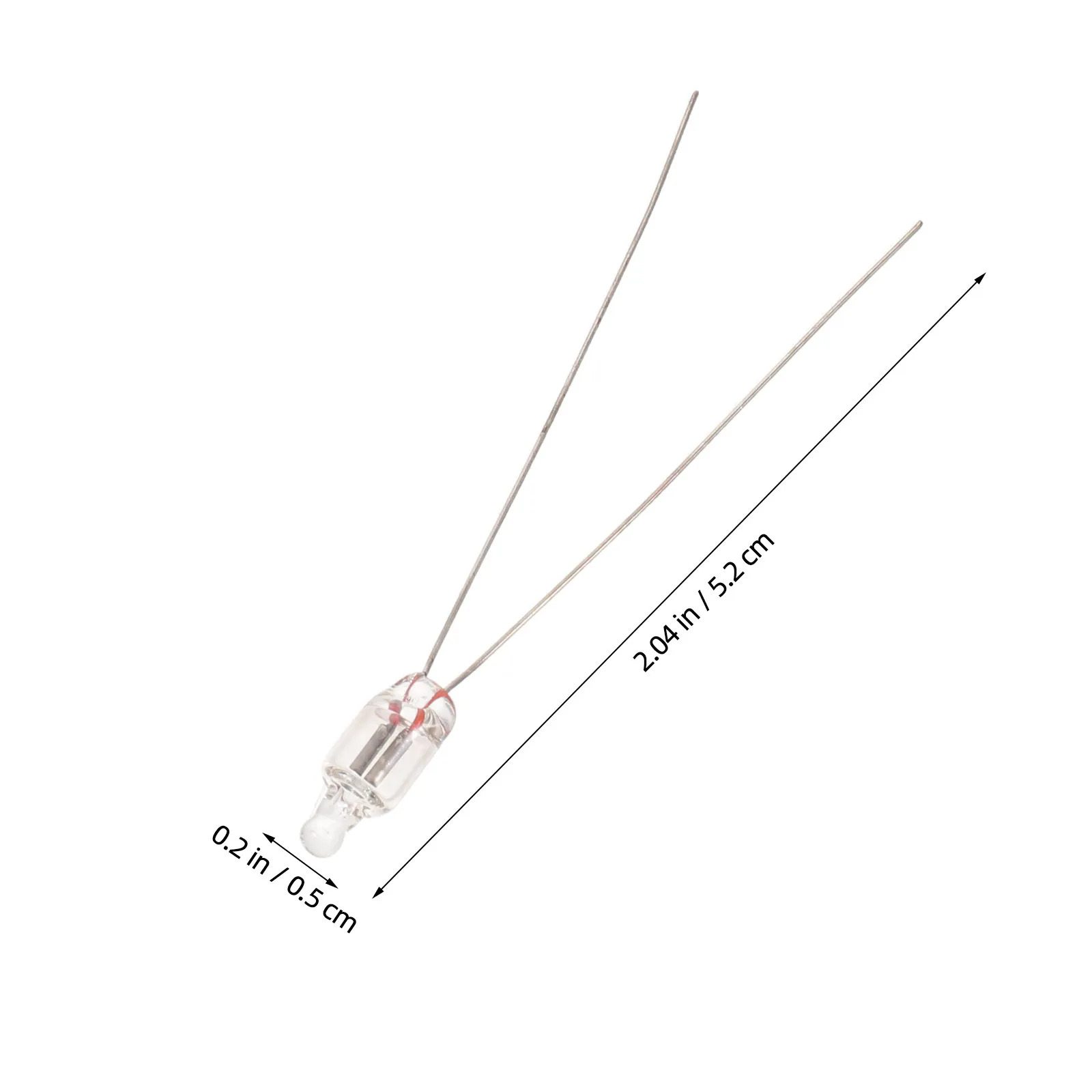 200Pcs Red Neon Indicator Bulbs F5 5x13mm Neon Warning Lights for Equipment Panel Industrial Household Signal Lamp