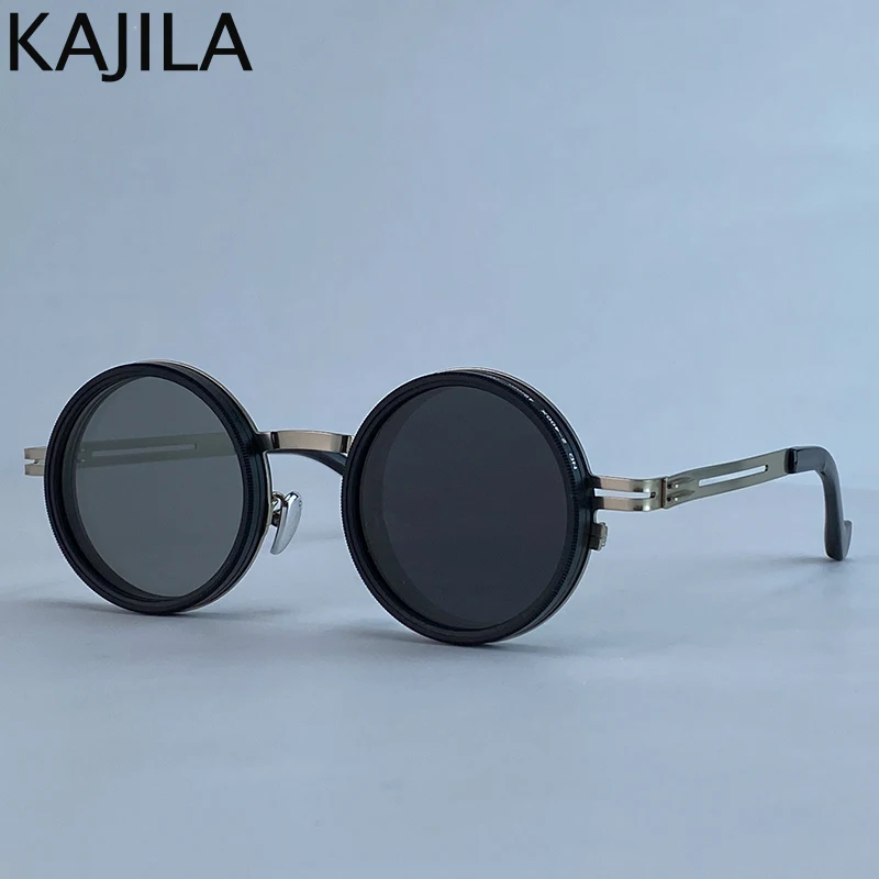 Polarisierte Runde Steampunk ND9 Verstellbare Dimm-Sonnenbrille für Herren 2026 Luxusmarke Punk Angeln Blendschutz Fahr-Sonnenbrille – Detail 1