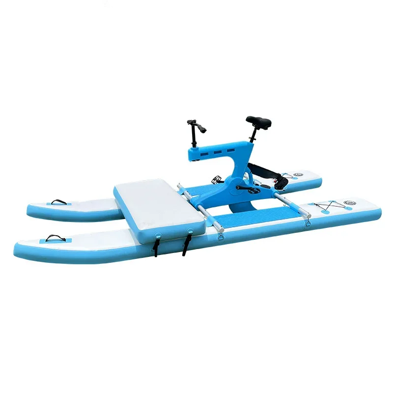 Single/double person inflatable sup water bike custom floating water bicycle