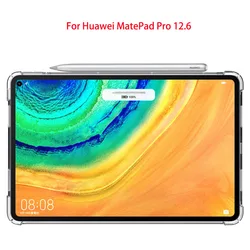 Für Huawei MatePad Pro 12,6 2021 Tablet Fall Transparent Weiche TPU Stoßfest Zurück Abdeckung für MatePad Pro 12,6 zoll Airbag Shell