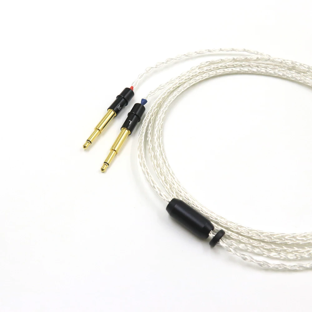 

8-жильный 7N OCC посеребренный Hi-Fi кабель 2,5/3,5/4,4/6,5 мм штекер для наушников Meze 99 Classics NEO NOIR