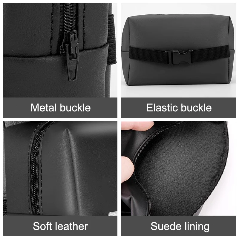 صندوق مناديل داخلي للسيارة من الجلد حقيبة ورق تواليت معلقة لـ MG HS MG4 EV Cyber X MARVEL R ZS ES5 ONE Cyberster MG3 MG5 MG7 MG6 #6