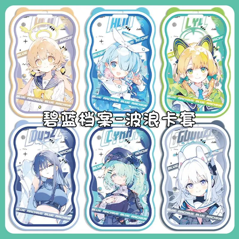 Blue Archive Sunaōkami Shiroko Anime Ferrule Student School Card Holder Meal Card Bus Travel Card Cover KeyChain Pendant