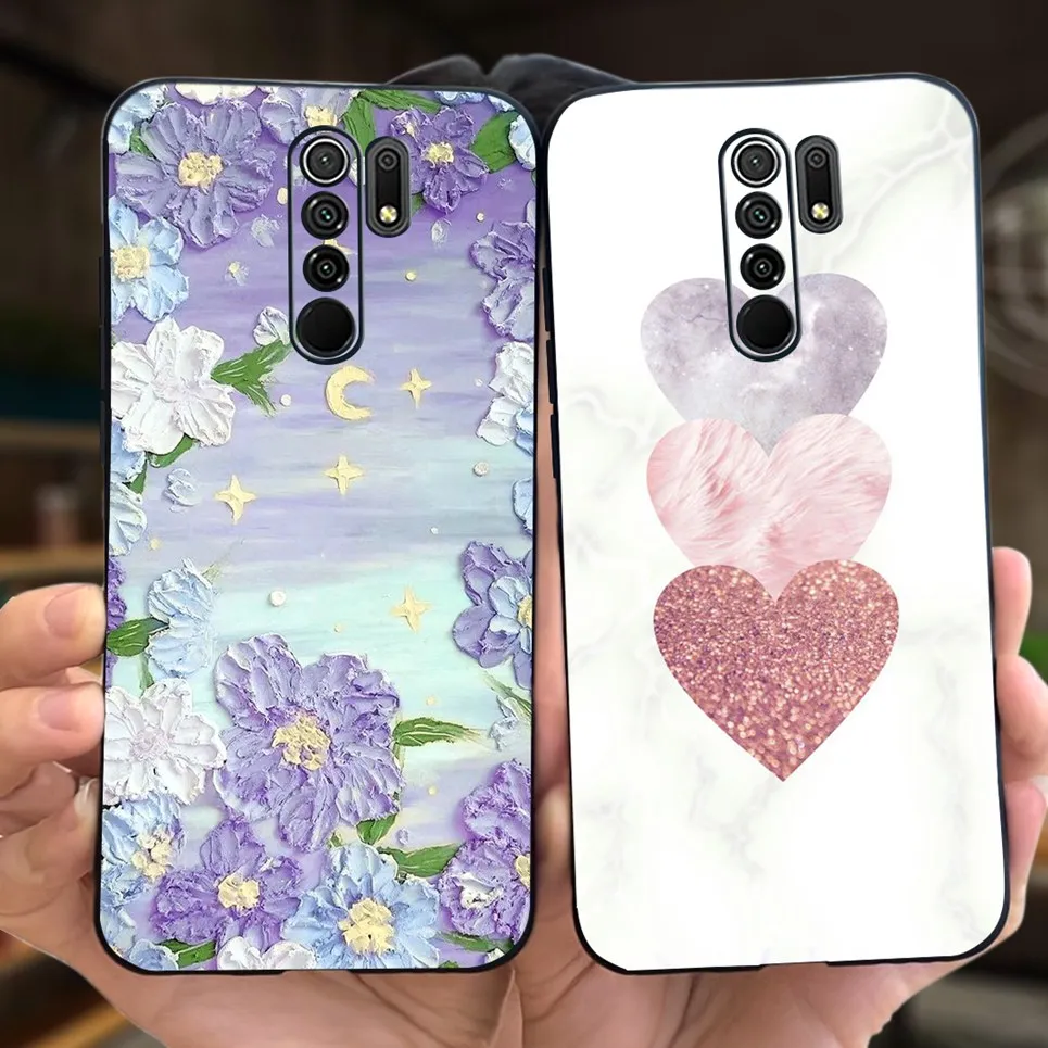 For Xiaomi Redmi 9 Case Cute Cartoon Child\'s Cover TPU Phone Case For Xiomi Redmi 9 Redmi9 Soft Case Matte Soft Silicone Coque