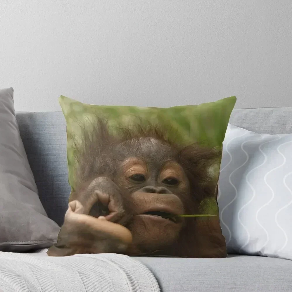 Orangutan Baby Throw Pillow Pillow Case Christmas Decorative Sofa Cushions Anime pillow