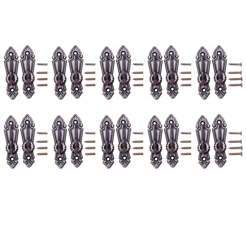

Metal Curtain Tassel Tie Back Tieback Mini Wall Hooks 20PCS Red Bronze