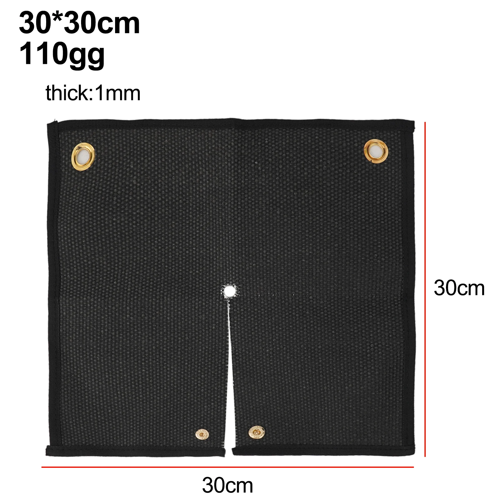 Black Color For Welding Fireproof Welding Pad High-Quality Snap Button Multiple Hooks And Holes Tear Resistant