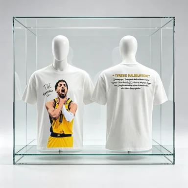 2026 Fashion Comfort New American Halliburton East  Celebration Action Printed Short Sleeve T-Shirt Men's and Women's T-shirts