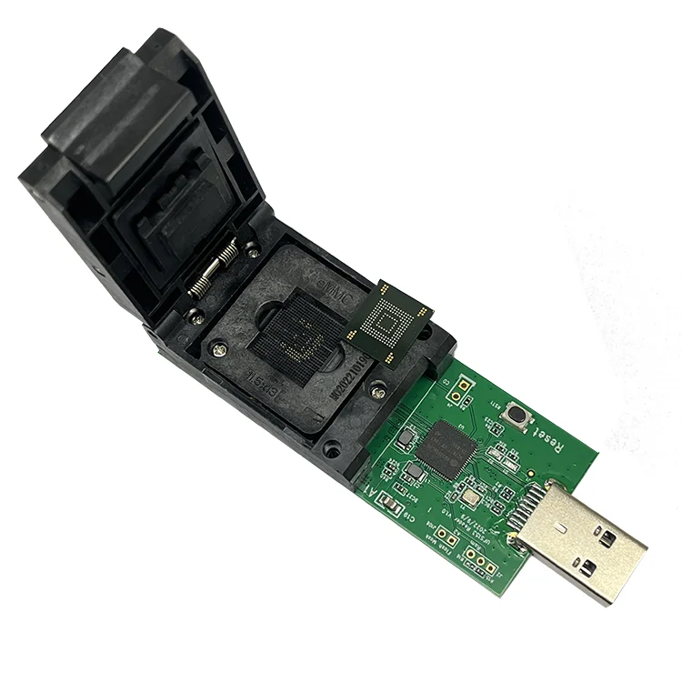 New UFS153 to USB 3.0 test socket SM3350 master control 153 chip burning test aging socket