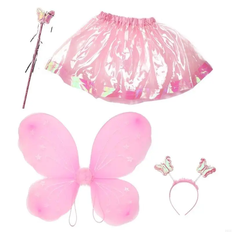 B95F Trình Diễn Đầm Trang Phục Cánh Lấp Lánh Bướm Cánh Thiên Thần Đảng-Ủng Hộ Halloween Hóa Trang Cosplay Cho Nữ Cô Gái