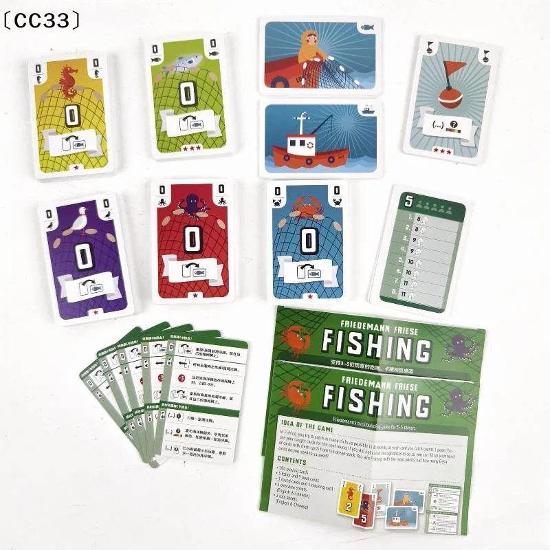 

1 Set Friends Entertainment Cards Game Fishing New Board Game For 3-5 Players 40-60min Family/Party Funny Table Games〔CC33〕
