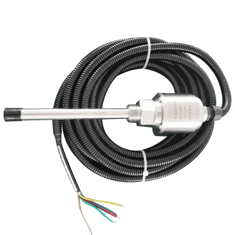 Integrated three-parameter combination probe, fan cooling tower gear reducer oil level oil temperature vibration sensor probe