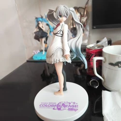 Hatsune Miku White Hair Project Sekai Kolorowa figurka sceniczna Oryginalny model Sega Spm Lalki Ręcznie robione zabawki Ozdoby na biurko