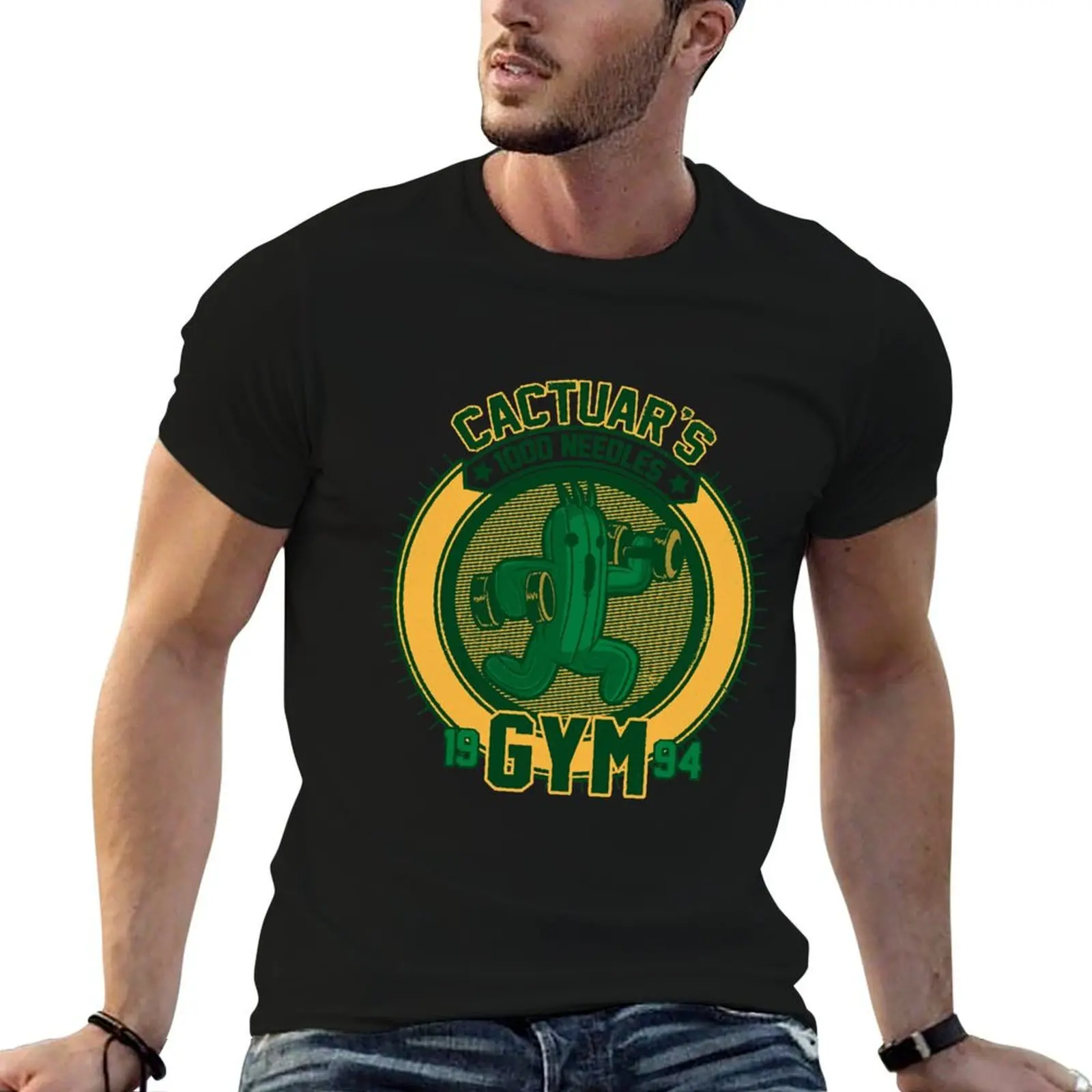 

Cactuar Gym 2.0 T-Shirt cotton t shirt pack essential t shirt T-Shirt