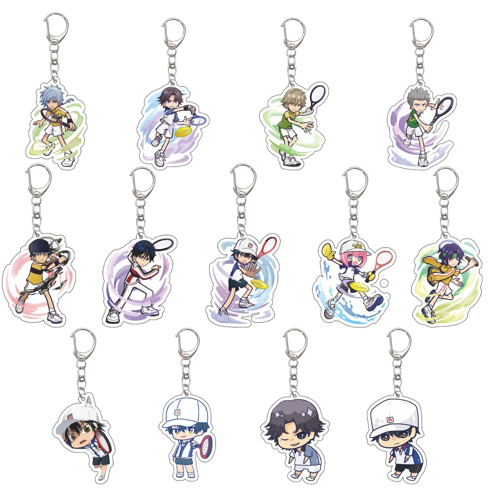 Gifts/55MM Anime The Prince of Tennis‌ Keychain Ryoma Echizen/Tezuka Kunimitsu/Fuji Syusuke Key Chain Christmas Gifts