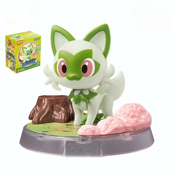 Pokemon Pikachu Eevee Sprigatito DIY Assembly Toys  Charmander Psyduck Charmander PVC Action Figure Anime Model Kids Toys Gifts