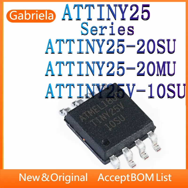 ATTINY25-20SU ATTINY25-20MU ATTINY25V-10SU Microcontroller  IC Chip