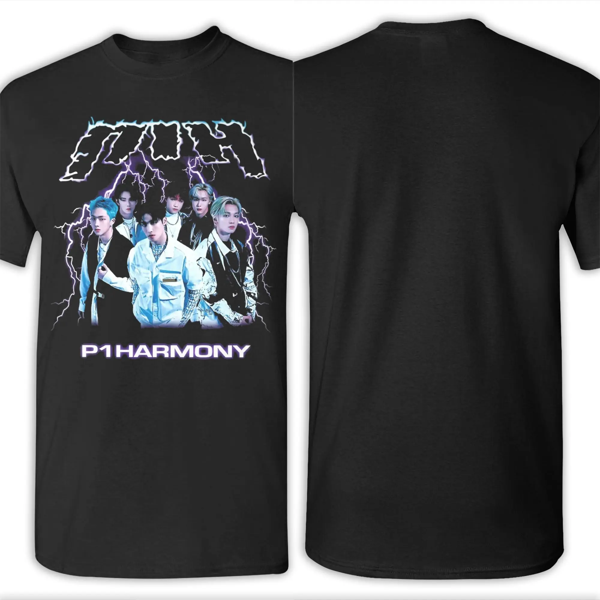 تي شيرت رجالي P1HARMONY تي شيرت قطني مضحك بأكمام قصيرة تي شيرت برقبة دائرية ملابس للكبار