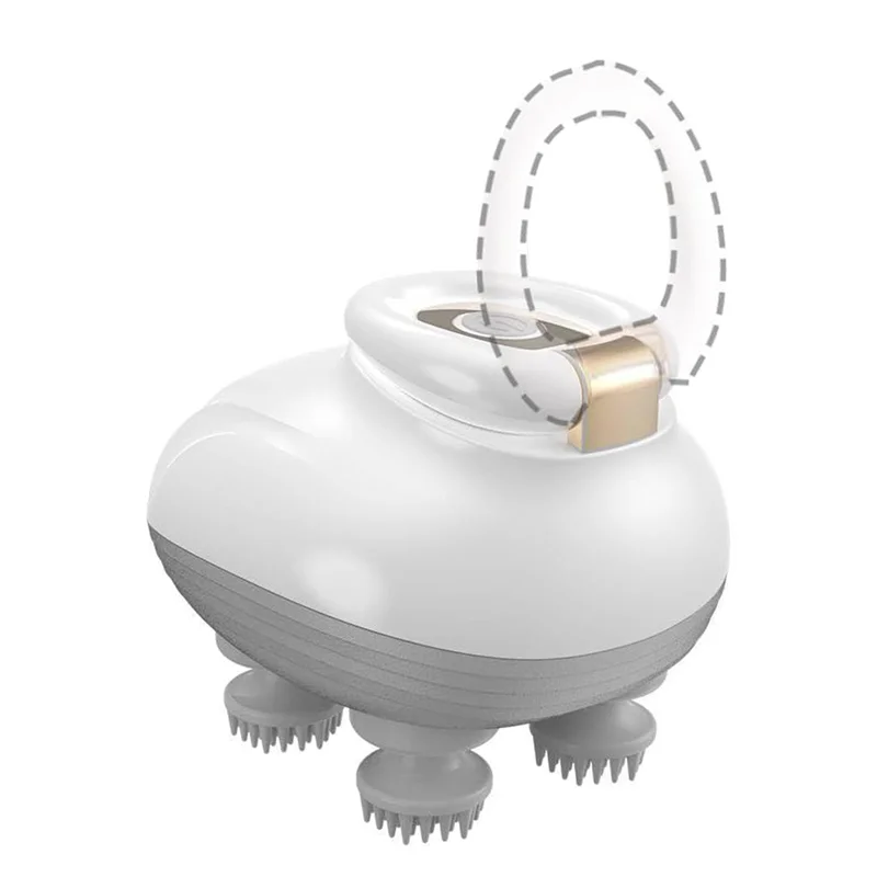 جهاز تدليك الرأس الكهربائي المحمول لتخفيف التوتر في فروة الرأس، جهاز تدليك الرأس لنمو الشعر - A77G