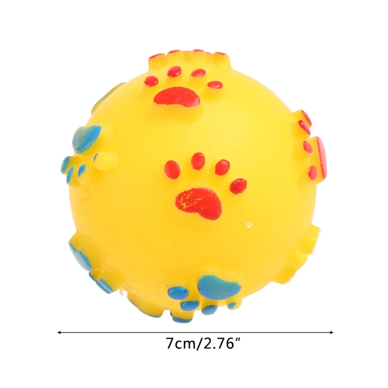 Pet Rubber Ball Puppy Sounding Đồ chơi Làm sạch răng Bóng để huấn luyện ngoài trời
