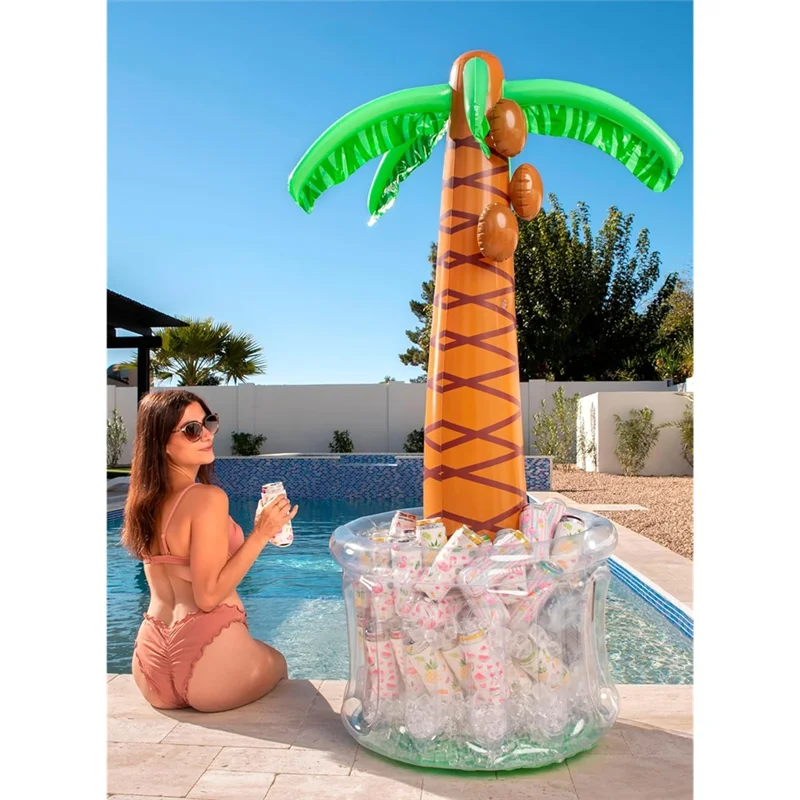 AS96-aufblasbare Wasser aufblasbare Kokosnuss Eis Eimer Party aufblasbare Kokospalme Pool Party Dekorationen