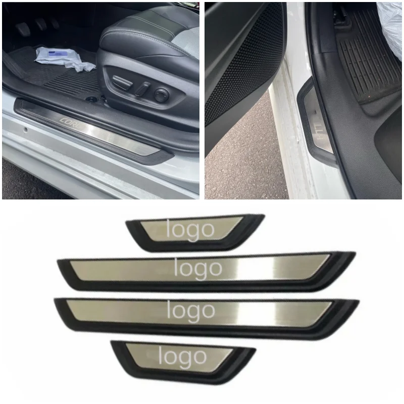 For Toyota Corolla E210 2019-2022 2023 Door Sill Inside Scuff Plate Cover Child Anti-Dirty Pad Bumper Protector Accessories