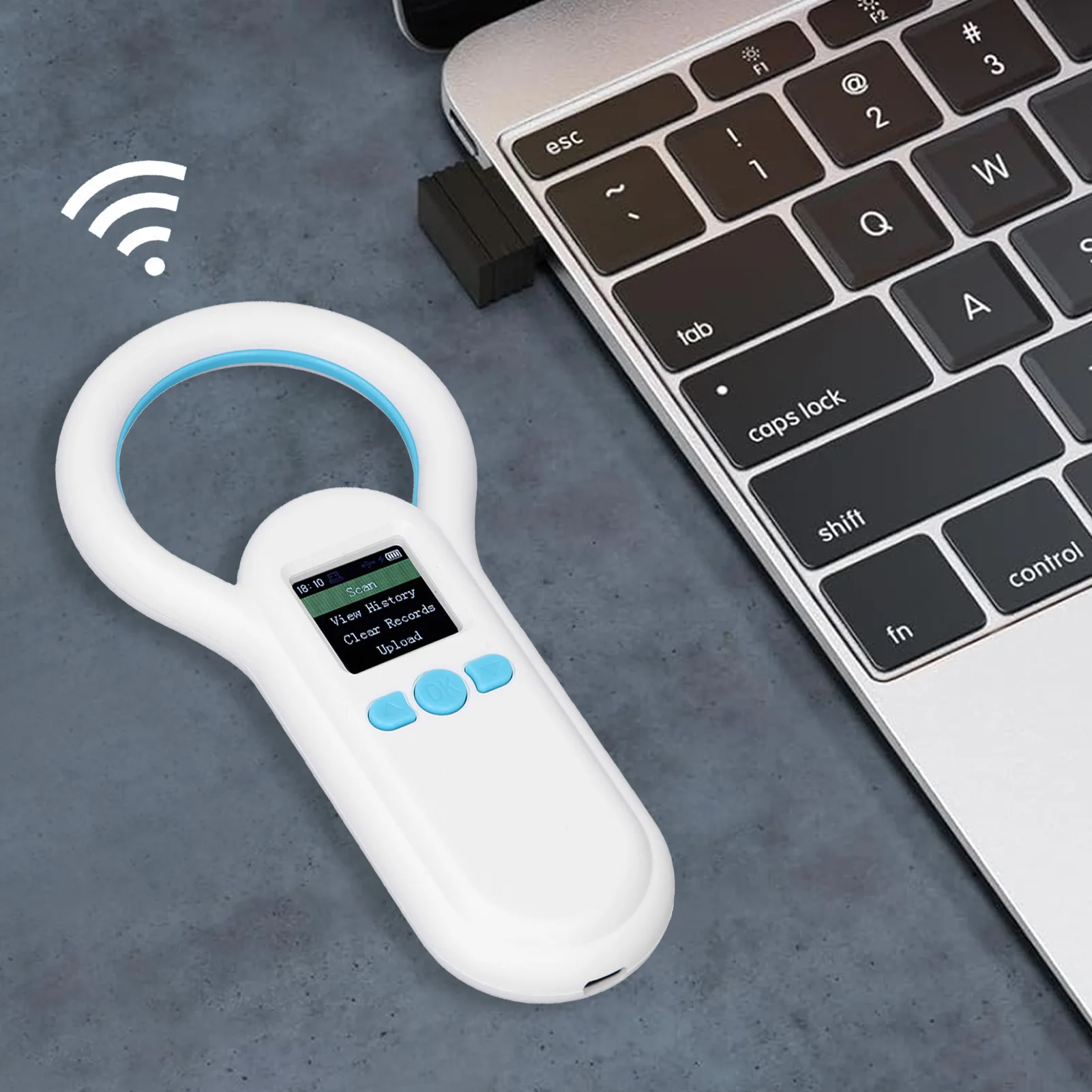 S20 الحيوان معرف الماسح الضوئي الحيوانات الأليفة قارئ الرقائق الدقيقة 500 سجلات التخزين 134.2 كيلو هرتز 800 مللي أمبير 0-80 متر نطاق لاسلكي لفحص السكك الحديدية #3