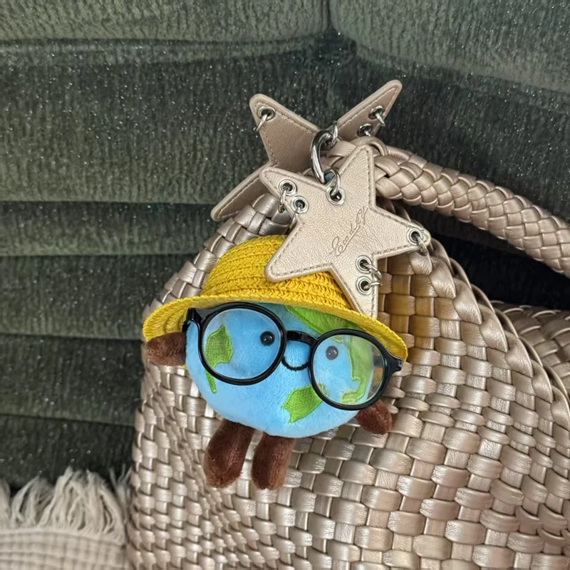 

Creative Earth Head-shaped Pillow with Glasses Soft Cushion for Sofa Chair Bed Home Decor Gift Non-Slip Machine Washable