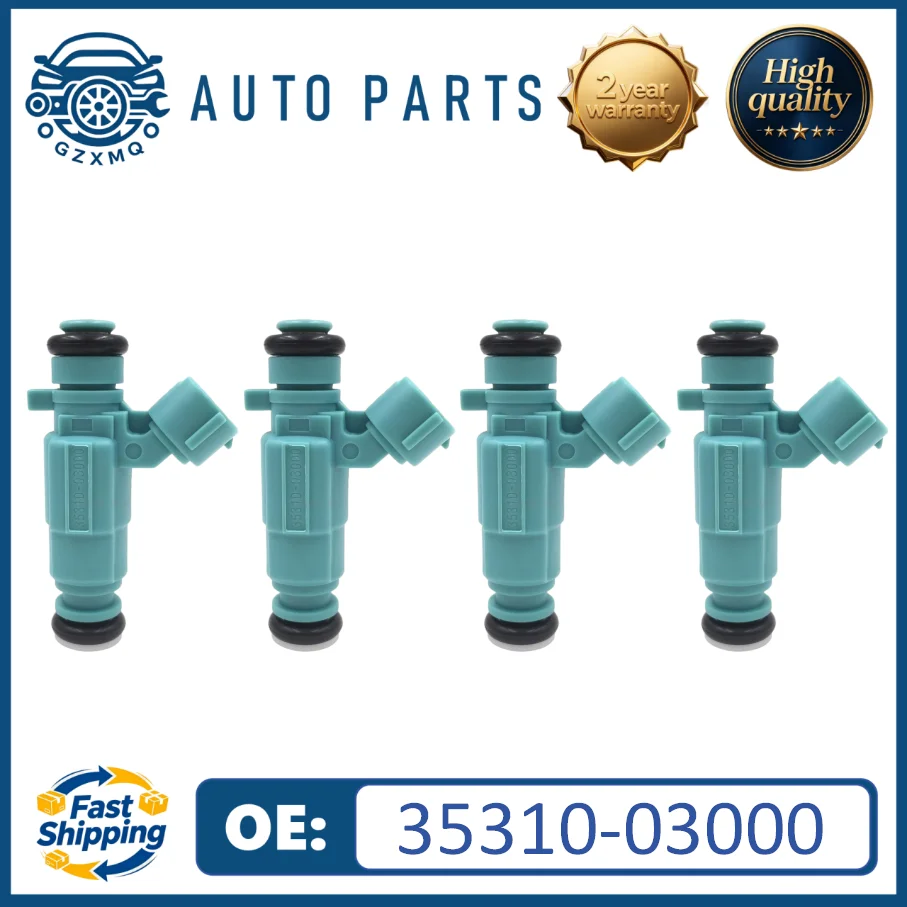 4pcs 35310-03000 Fuel Injectors For Hyundai i10 IA PA I20 Kia Picanto TA Rio III 1.2L G4LA#3531003000