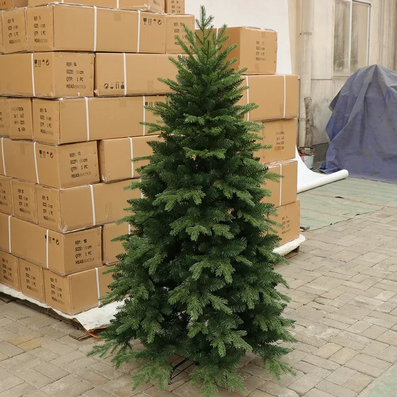 Christmas Tree Pure PE Flame retardant Material Luxury Encrypted Scene Layout Simulation Flame retardant Tree Christmas