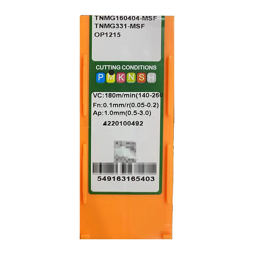 TNMG 160404 MSF 1215 External turning tool Carbide parts  cutting tool