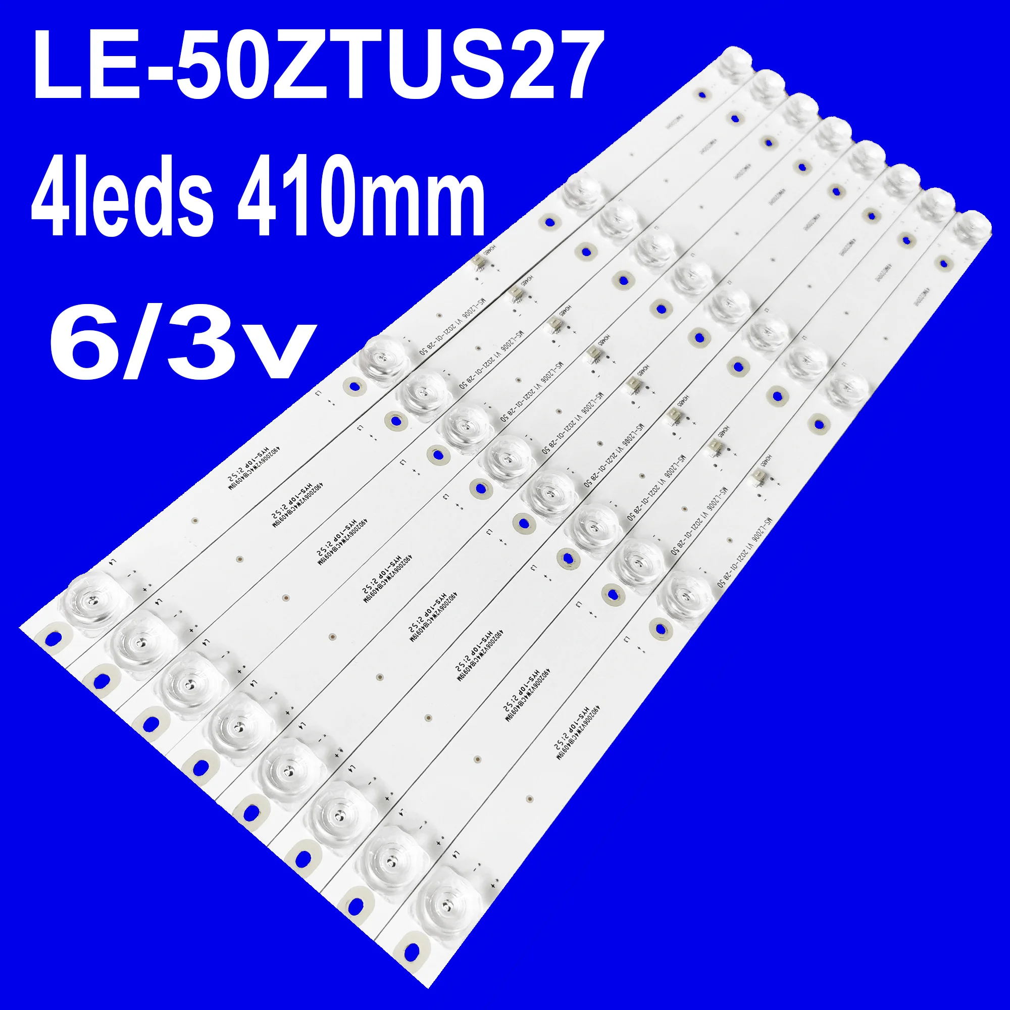 Kit 8pcs LED Backlight strip for SW-LED50U503BS2S SW-LED50U3011BS2S 50UDY151X CC02500D410V02 CC02500D410V07 LE-50ZTUS27 MS-L2006