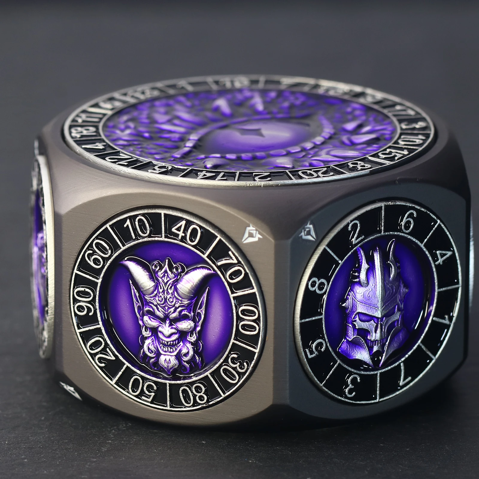 

Spinner Dice with 3D Relief for Dungeons and Dragons Gifts, Cool Polyhedral Role Playing Game Dice, Fantasy D&D for DM & Player