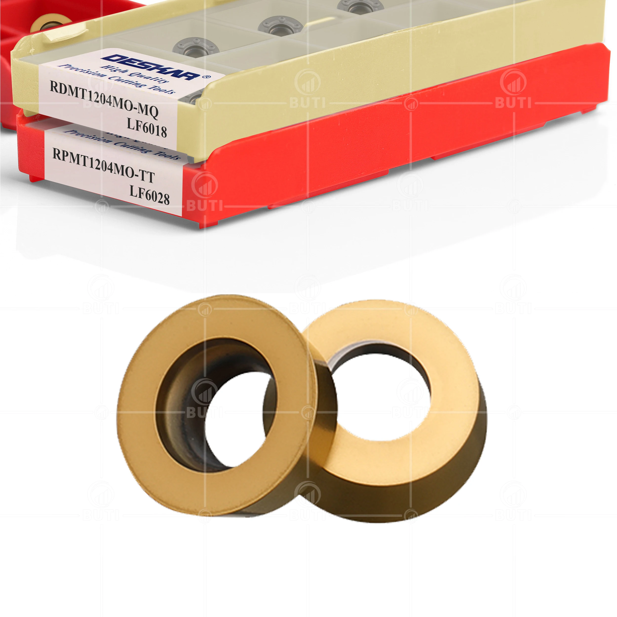 Imagem -03 - Deskar-lâminas do Cortador do Torno Inserção de Trituração 100 Original Rpmt1204 1204moe-js Mo-tt Rdmt1204mo-mq dq Rdmw1204mot-pm Lf6018 Lf6028s