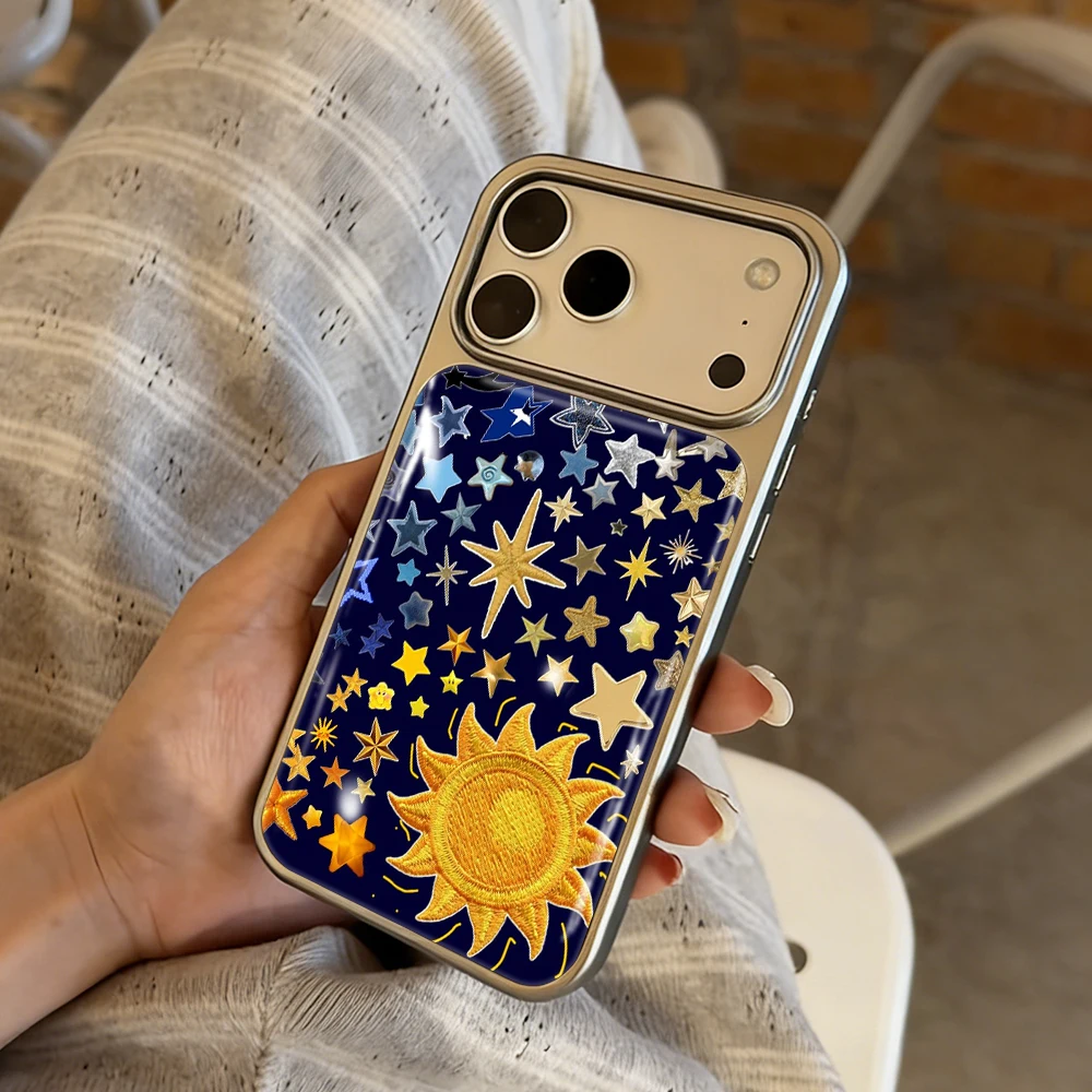 Neue Meteor Star Drop Glue INS Hülle für iPhone 15 17 13 Pro Max Phone 11 12 13 ProMax 14 15 16 Plus Hüllen Stoßfest Niedliche Coque – Detail 4