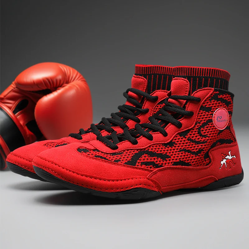 

Мужские легкие дышащие кроссовки для гольфа и бокса 2026 с защитой от скольжения для спортзала