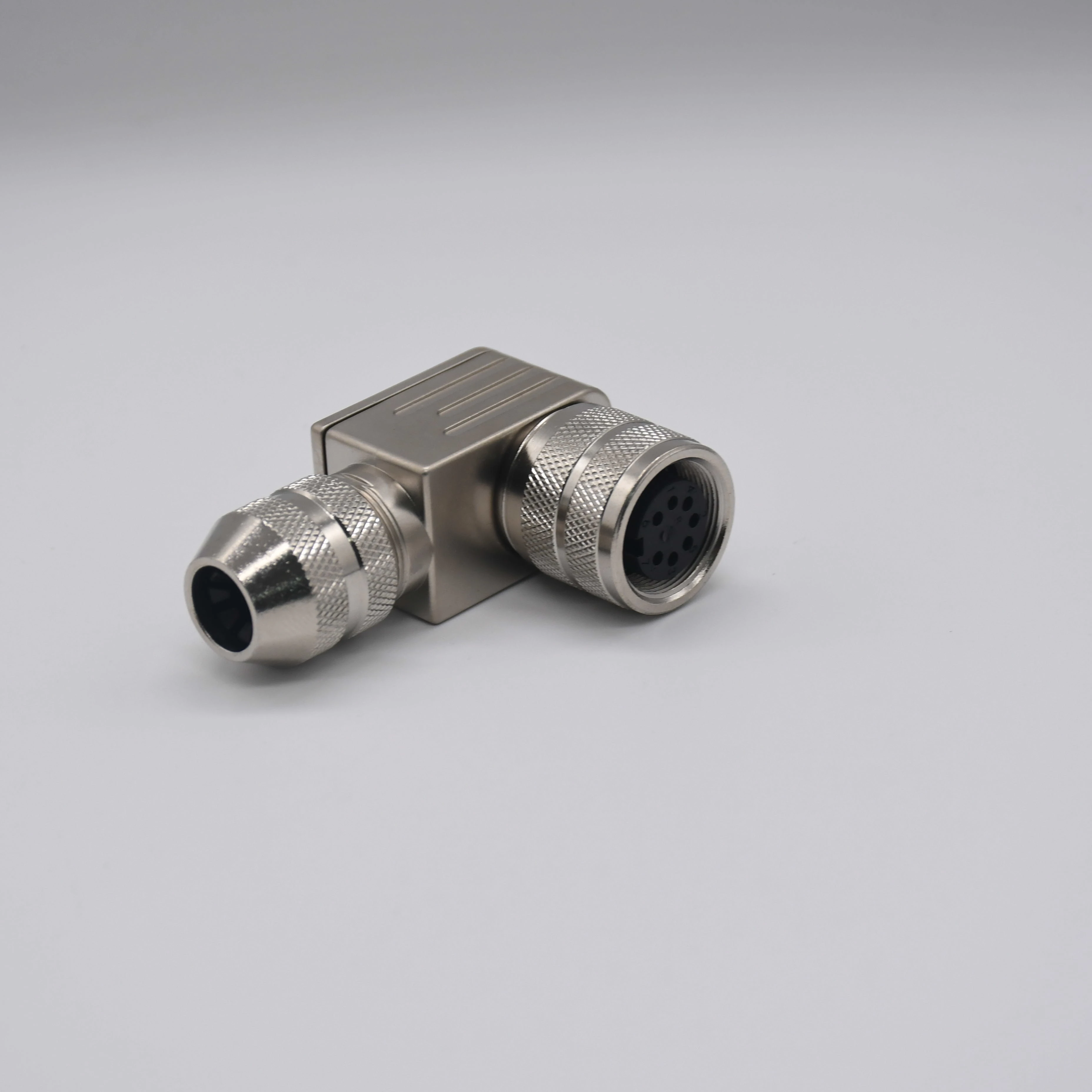 M16 7P Cable Mounted Connector A-Coded Right Angle  Plug Female Marine Automation Connection
