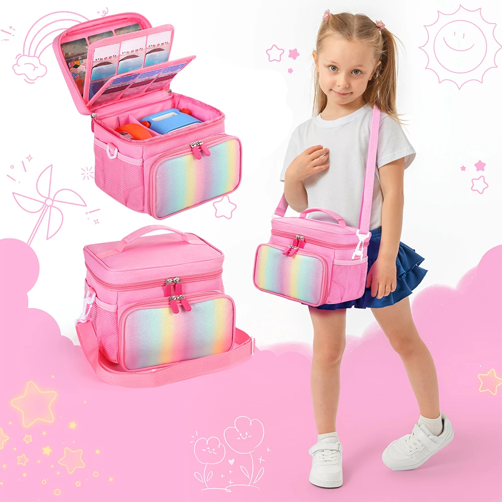 حقيبة حمل لمشغل Yoto (الجيل الثالث) حقيبة تخزين للسفر مع حزام كتف حقيبة تنظيم حقيبة السفر لمشغل الصوت