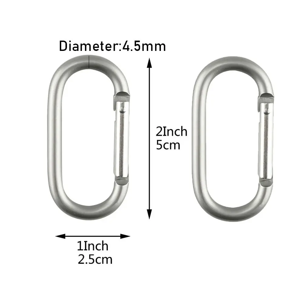 アルミニウム合金カラビナキーホルダー,サバイバル機器,トラベルキット,キャンプ,ハイキング,登山用フック