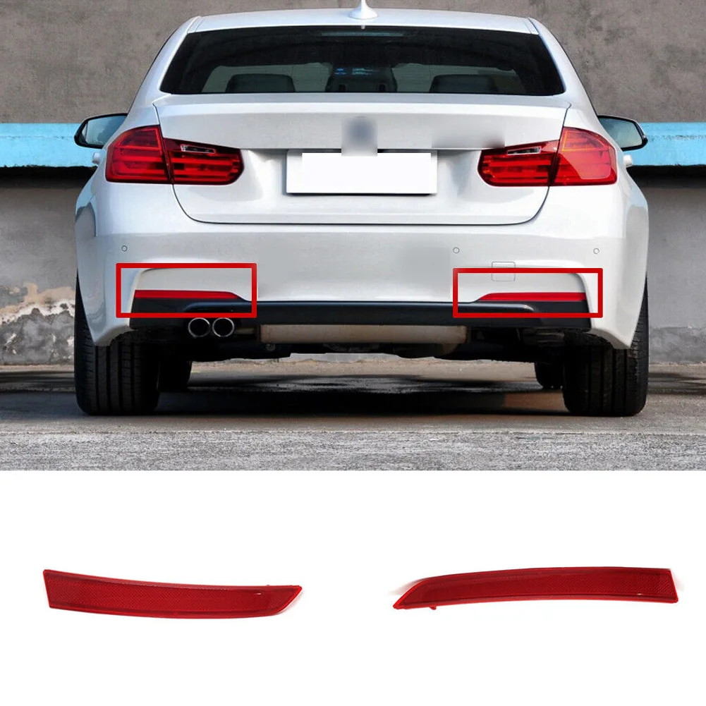 Rear Bumper Bar Reflectors Light For BMW 3-Series F30 F31 M Sport 12-17 OEM:63147847165 63147847166 BM1184103