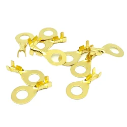 O-type Ground Lugs Terminal Cold-Pressed Copper Tab Wiring Nose Wire Lugs Crimp Wire Connector Eyelets Cable Connection Clamp